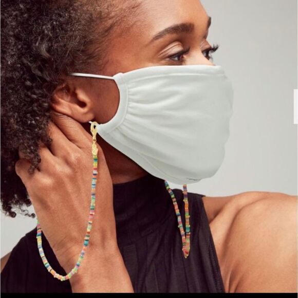 Neon Mix Eyeglass Chain Necklace Face Mask - Picture 3 of 5